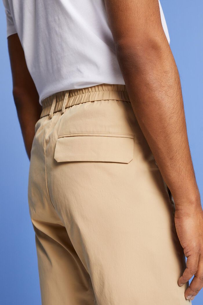 Pantaloni chino in popeline, SAND, detail image number 4