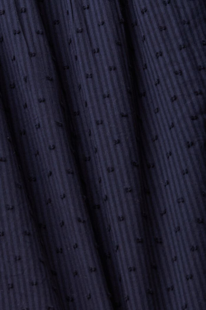 Blusa dobby con cravattino decorativo, NAVY, detail image number 6