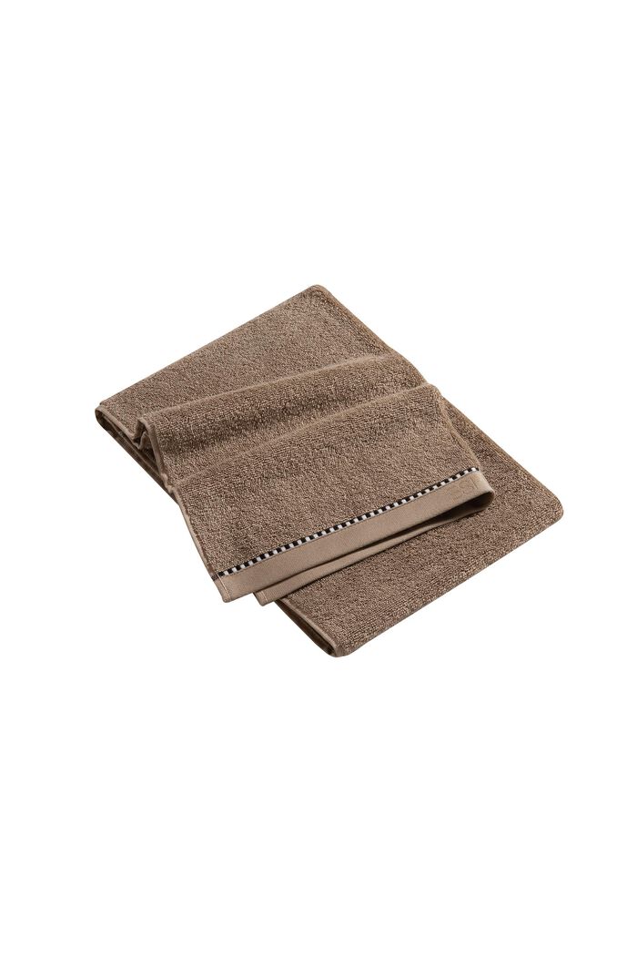 Con TENCEL™: set di asciugamani in spugna, MOCCA, detail image number 3