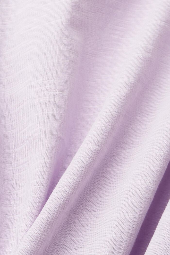 Camicia da notte in cotone fiammato, VIOLET, detail image number 4