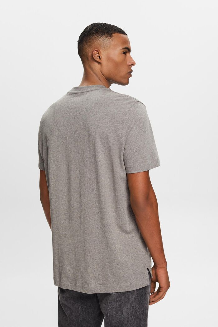 T-shirt girocollo, 100% cotone, GUNMETAL, detail image number 3
