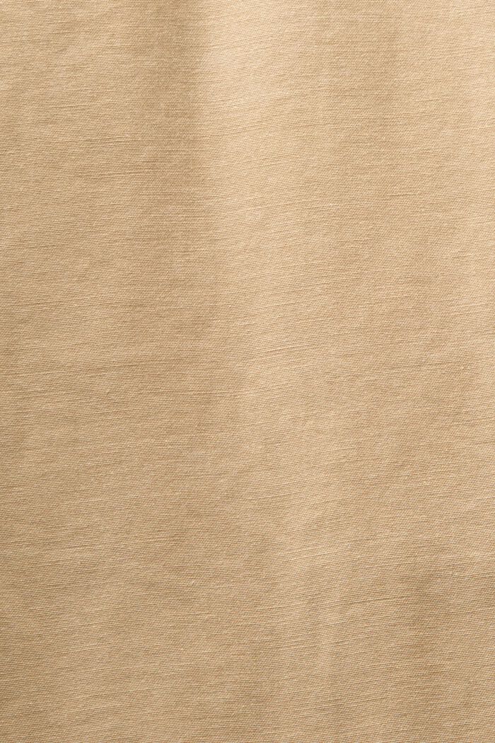 Giacca trucker in canvas di cotone, BEIGE, detail image number 6