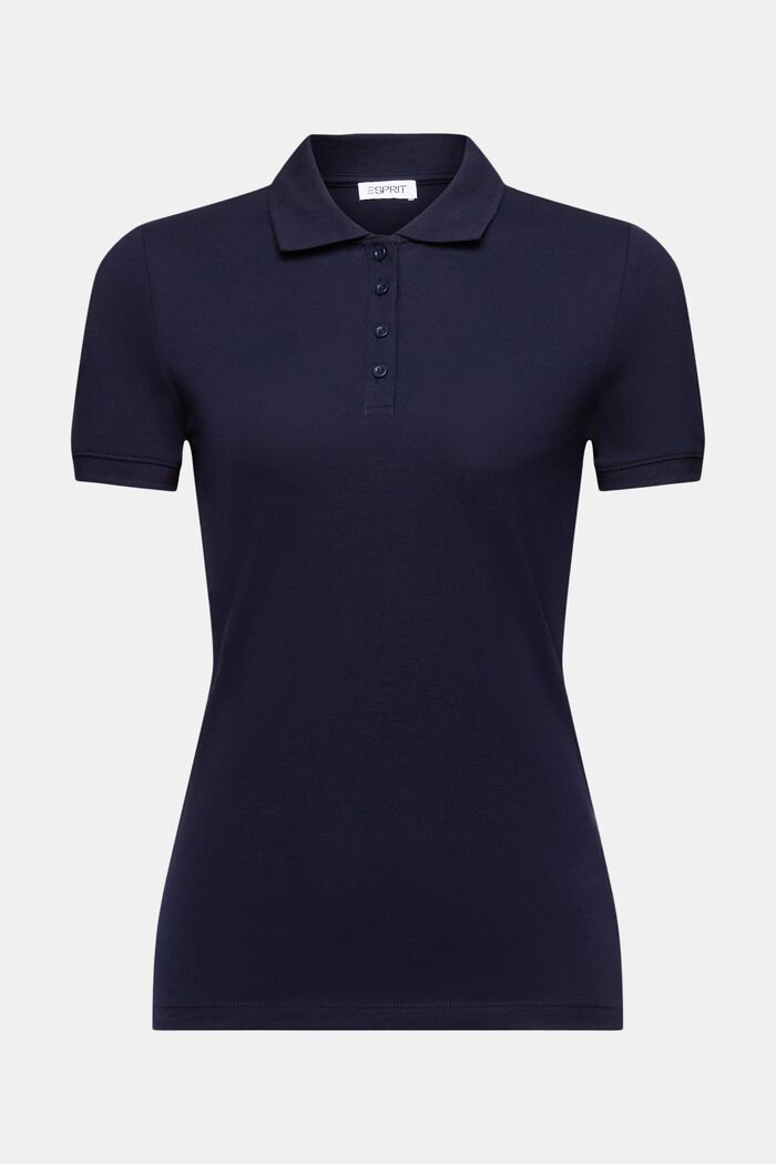 Polo in jersey, NAVY, detail image number 6