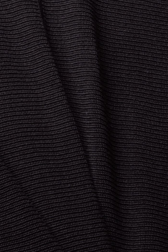 Pullover con scollo a barchetta in misto TENCEL™, BLACK, detail image number 1