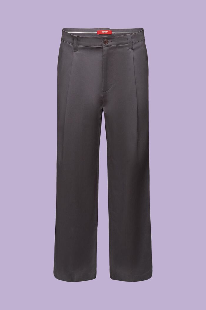 Pantaloni chino a gamba larga, DARK GREY, detail image number 7