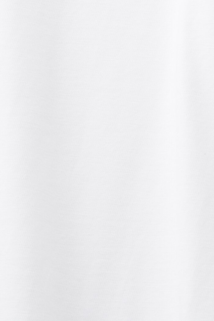 T-shirt in cotone Pima con stampa, WHITE, detail image number 5