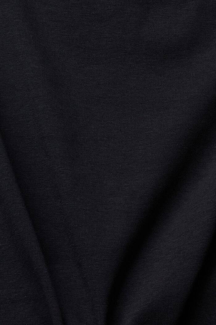 T-shirt con intaglio, BLACK, detail image number 1