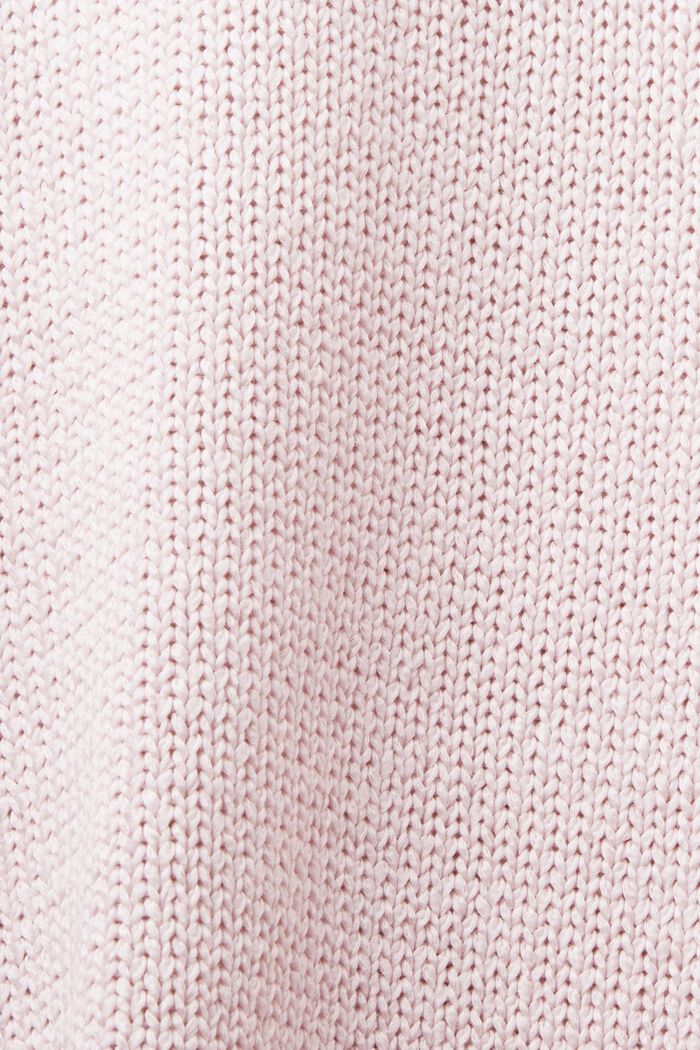 Pullover a maglia chunky con logo, PASTEL PINK, detail image number 5