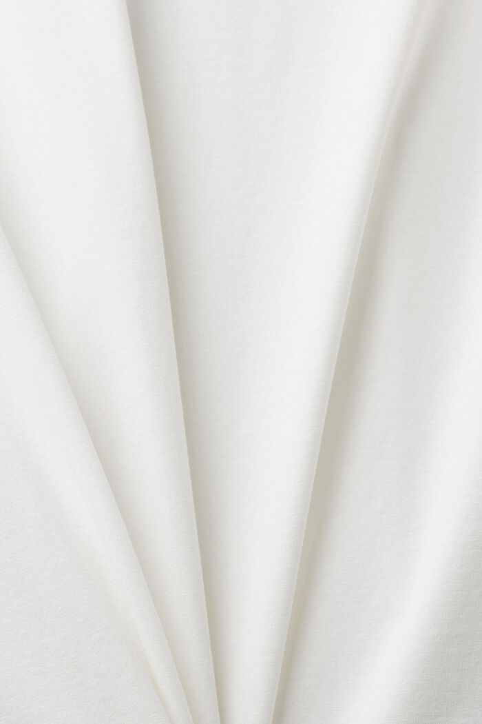 Maglia a maniche lunghe con intaglio, OFF WHITE, detail image number 6