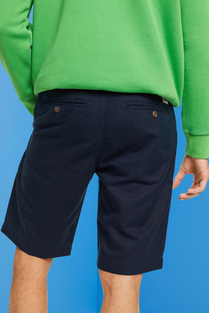 Pantaloncini stile chino, NAVY, detail image number 1