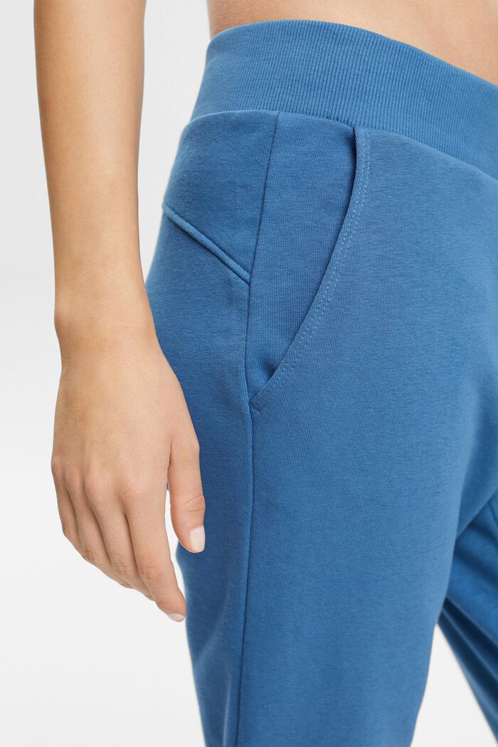Pantaloni jogger, misto cotone, GREY BLUE, detail image number 0