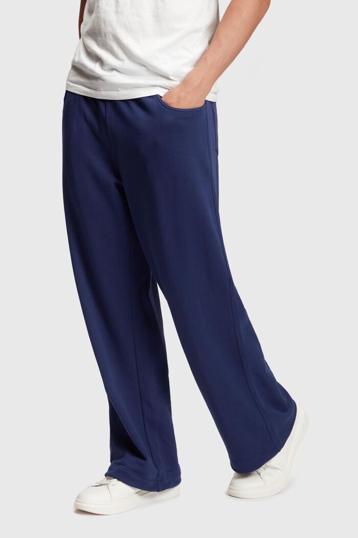 Pantaloni stile jogger in jersey, NAVY, detail image number 0