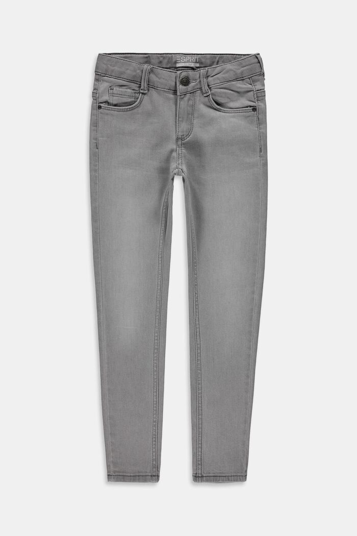Jeans con differenti fit in cotone biologico, GREY MEDIUM WASHED, detail image number 0