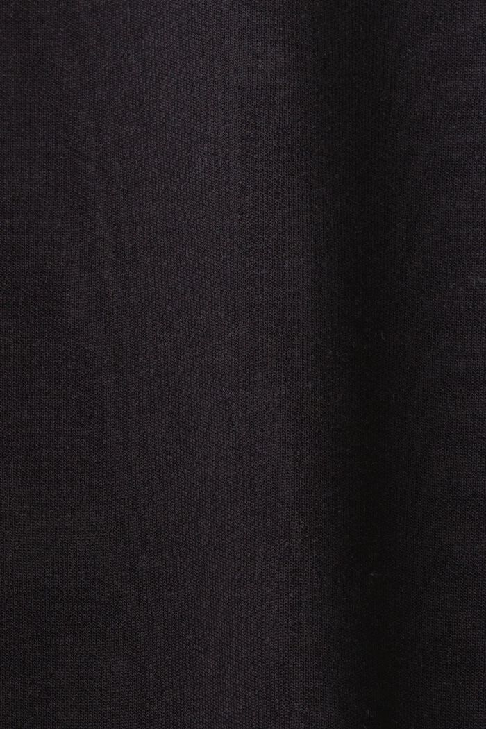 Felpa basic, misto cotone, BLACK, detail image number 4