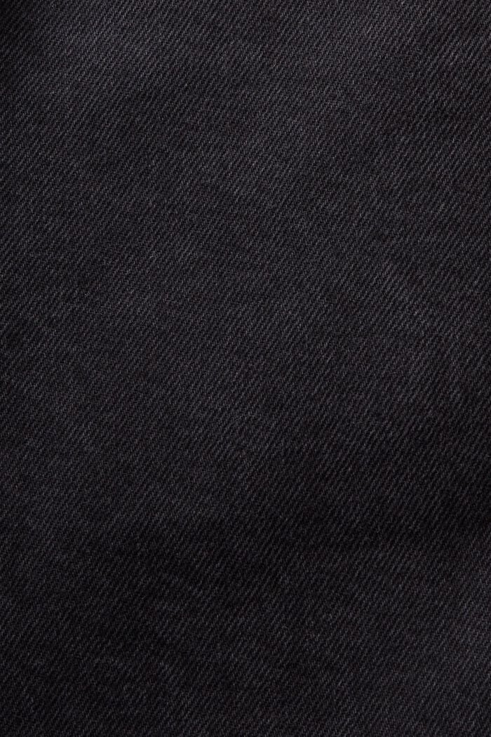 Jeans tapered a vita media, BLACK DARK WASHED, detail image number 5