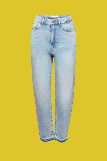 Jeans a vita alta sile anni ‘90 con orlo sfrangiato