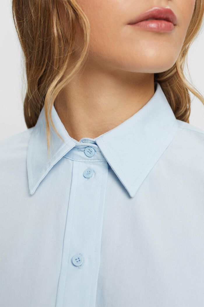 Camicia blusata oversize, PASTEL BLUE, detail image number 2