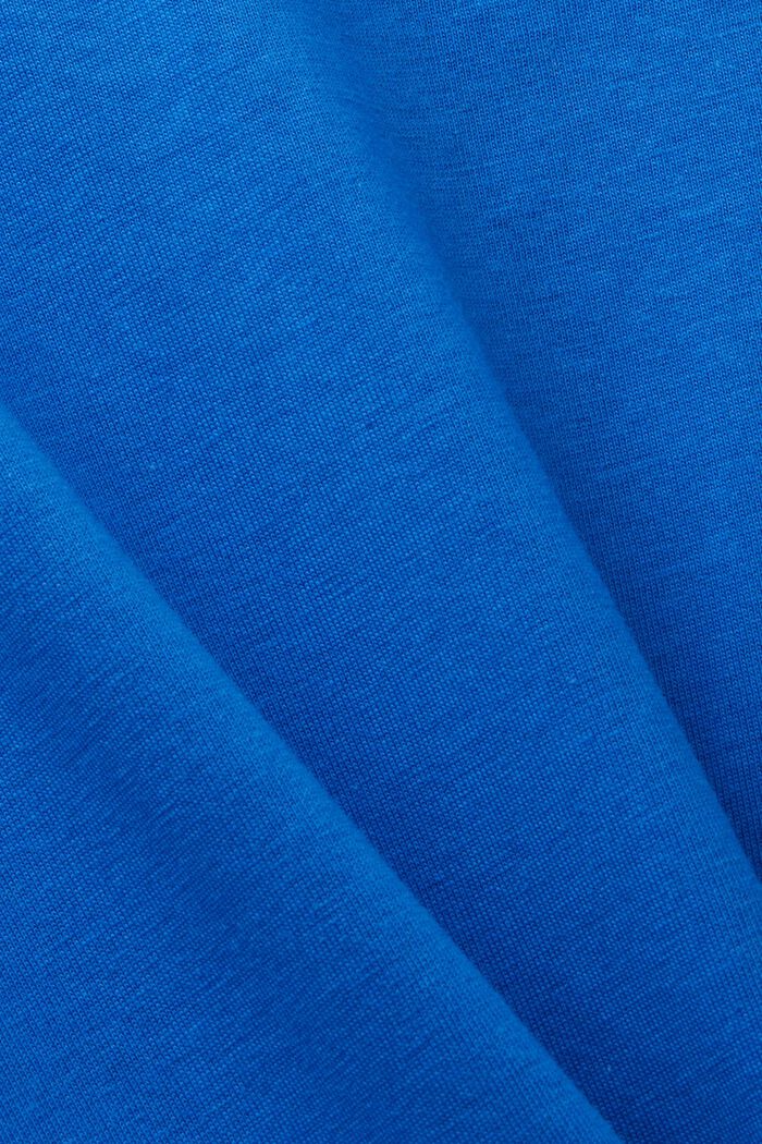 CURVY T-shirt con stampa sul davanti, 100% cotone, BRIGHT BLUE, detail image number 4
