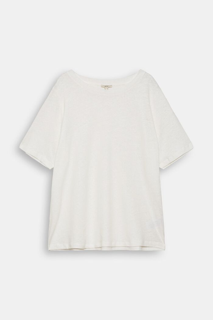 CURVY con lino: t-shirt basic