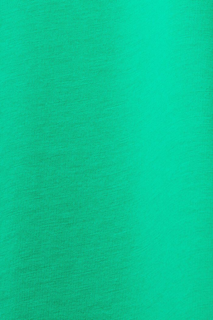 T-shirt girocollo in jersey di cotone Pima, GREEN, detail image number 6