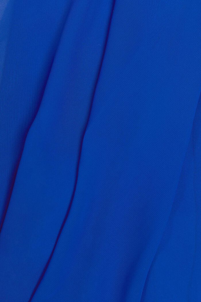 Mini abito in chiffon con scollo a V, BRIGHT BLUE, detail image number 5