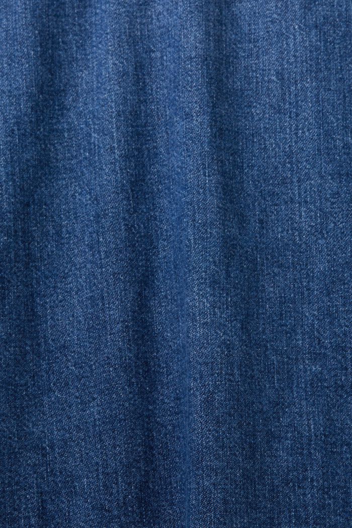 Camicia in denim, BLUE MEDIUM WASHED, detail image number 4