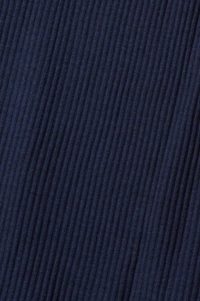 Maglia a maniche lunghe in stile henley, NAVY, detail image number 1