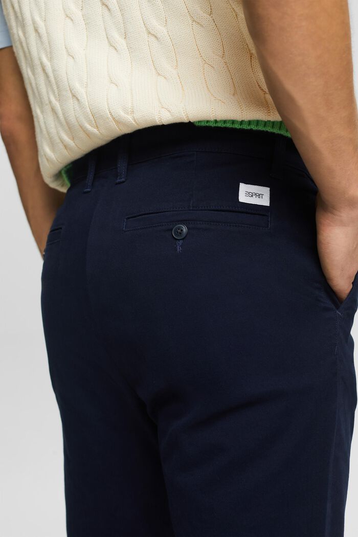 Pantaloni chino con gamba slim, NAVY, detail image number 3