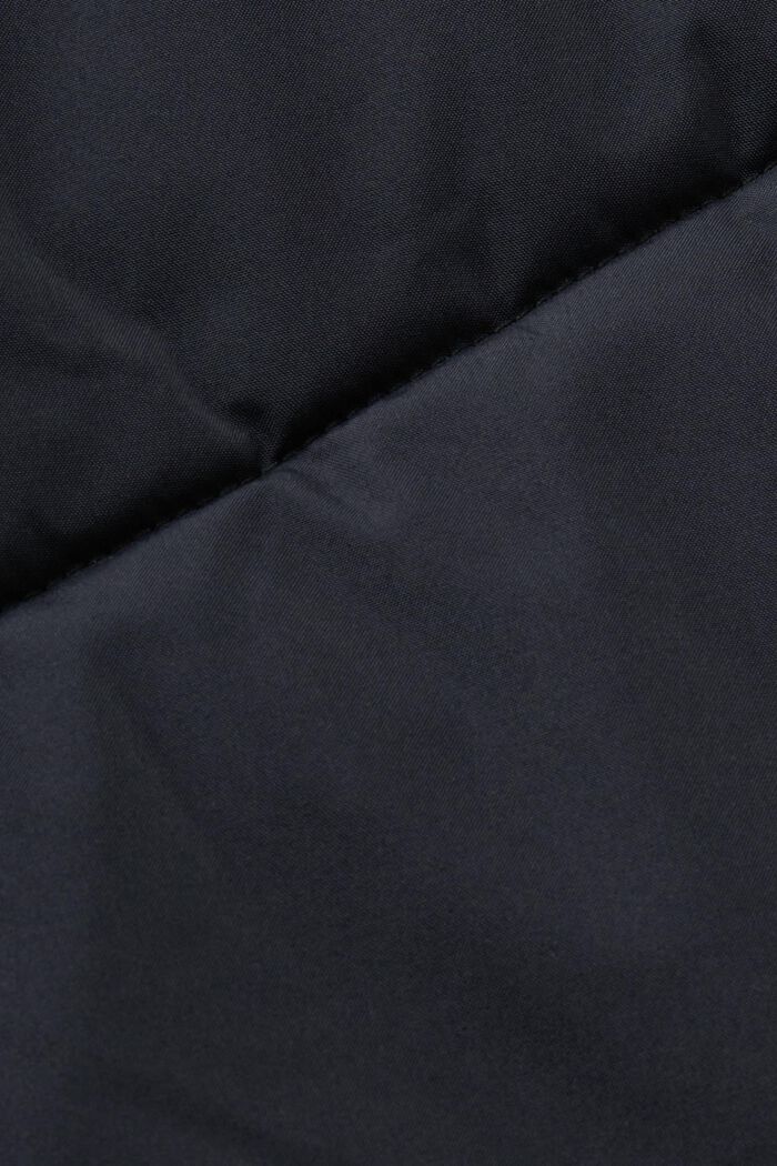 Piumino effetto trapuntato con cappuccio, BLACK, detail image number 7