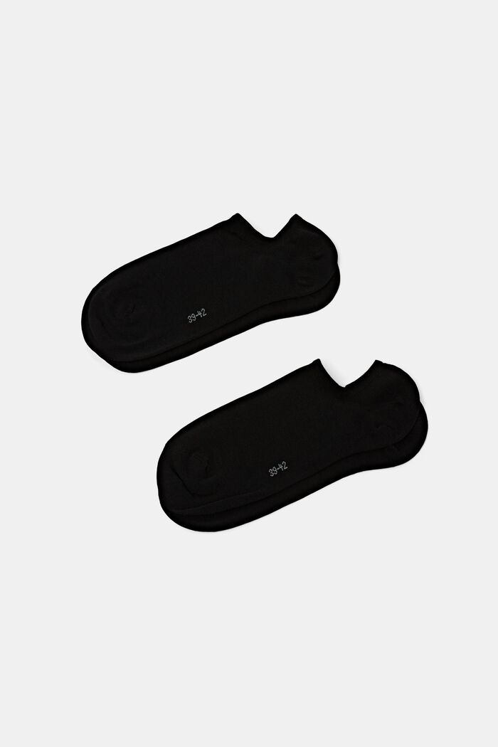 Calzini alla caviglia in confezione doppia, BLACK, detail image number 0