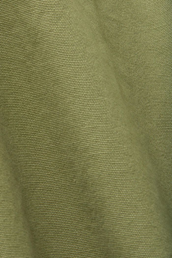 Giacca parka per le mezze stagioni, 100% cotone, OLIVE, detail image number 4
