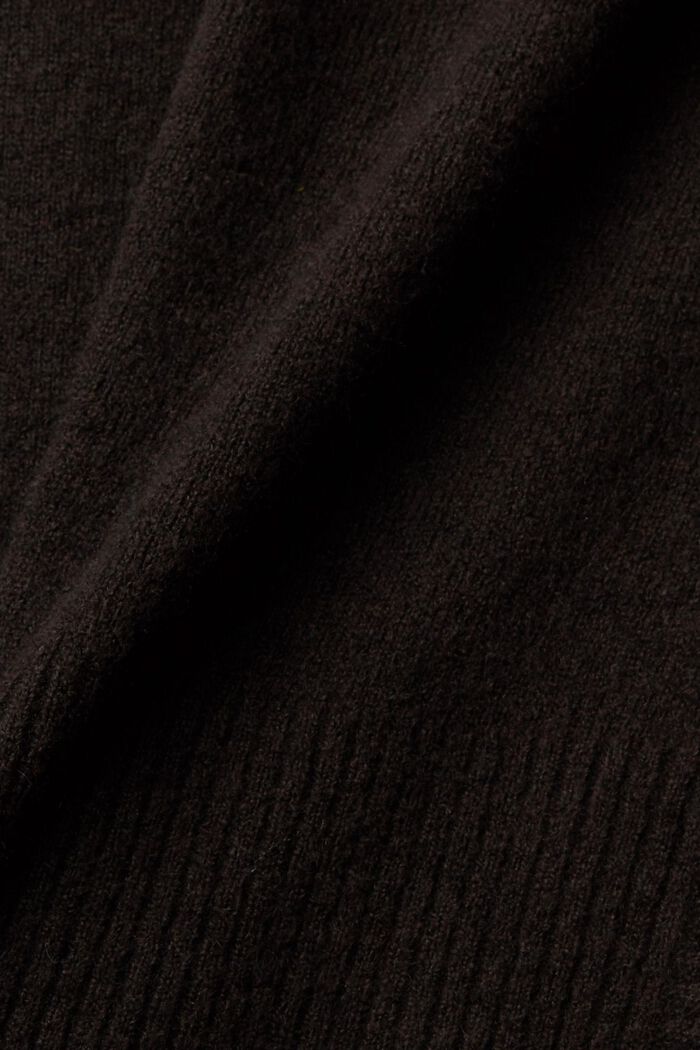 Gilet in misto lana, BLACK, detail image number 1