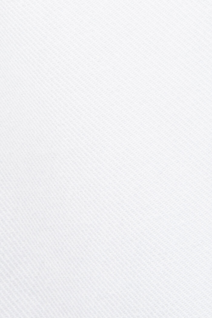 Overshirt in twill, 100% cotone, WHITE, detail image number 4