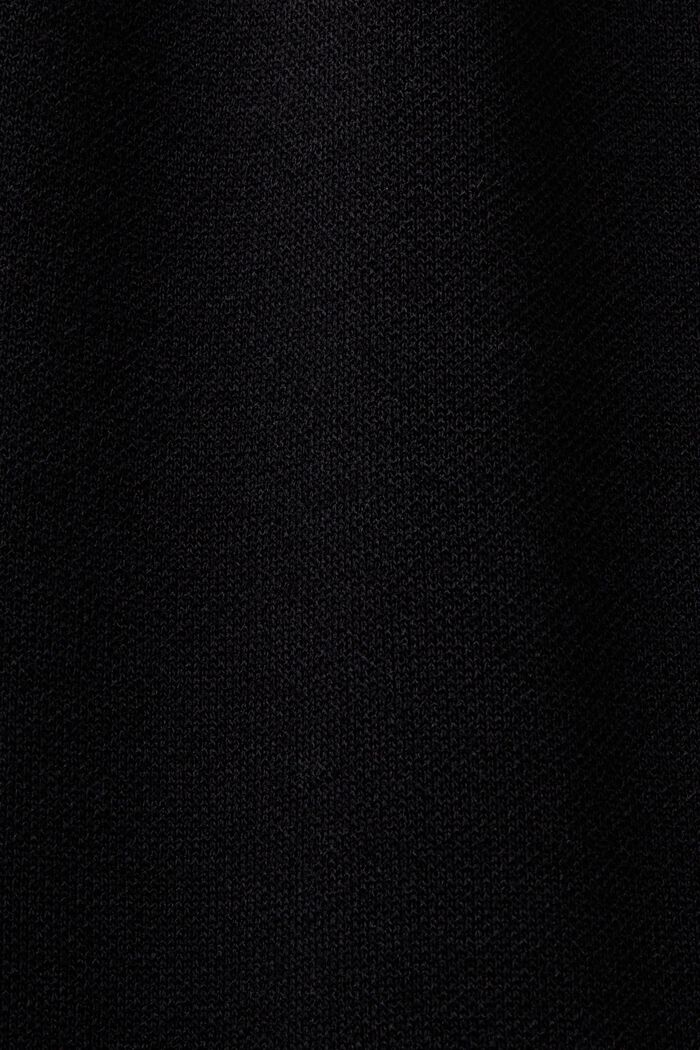 Abito mini a t-shirt plissettato, BLACK, detail image number 5
