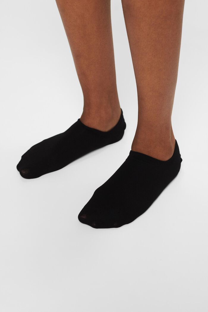 Calzini alla caviglia in confezione doppia, BLACK, detail image number 1