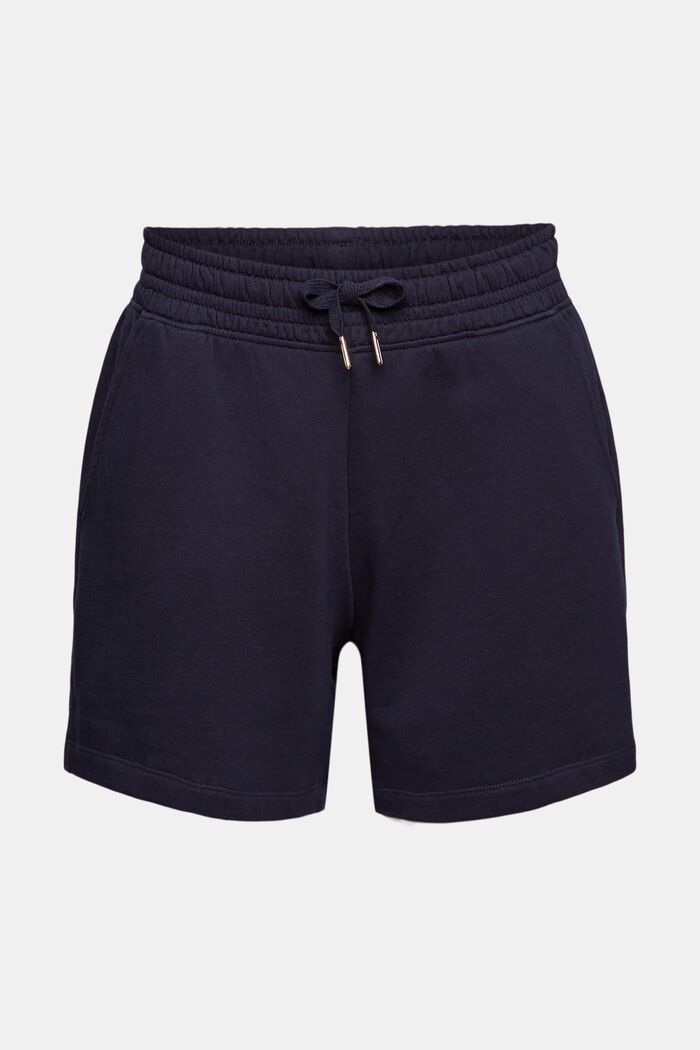 Shorts felpati in cotone, NAVY, detail image number 2