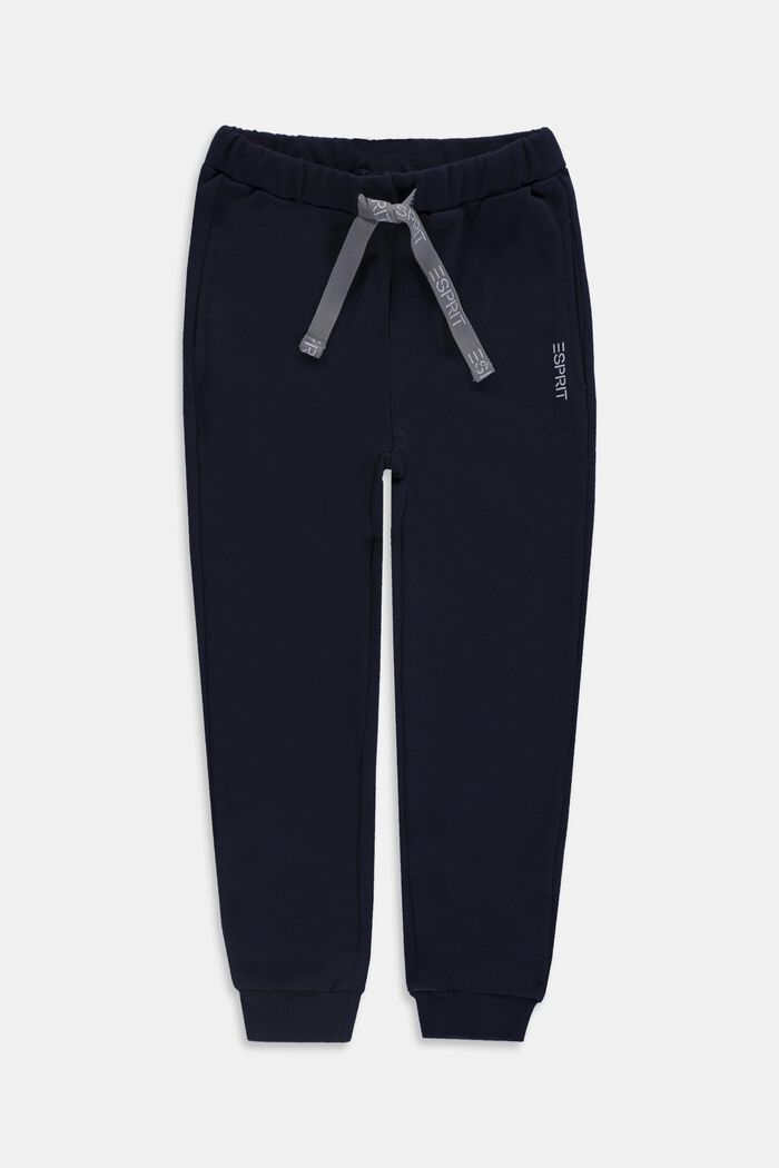 Pantaloni felpati in 100% cotone, NAVY, detail image number 0