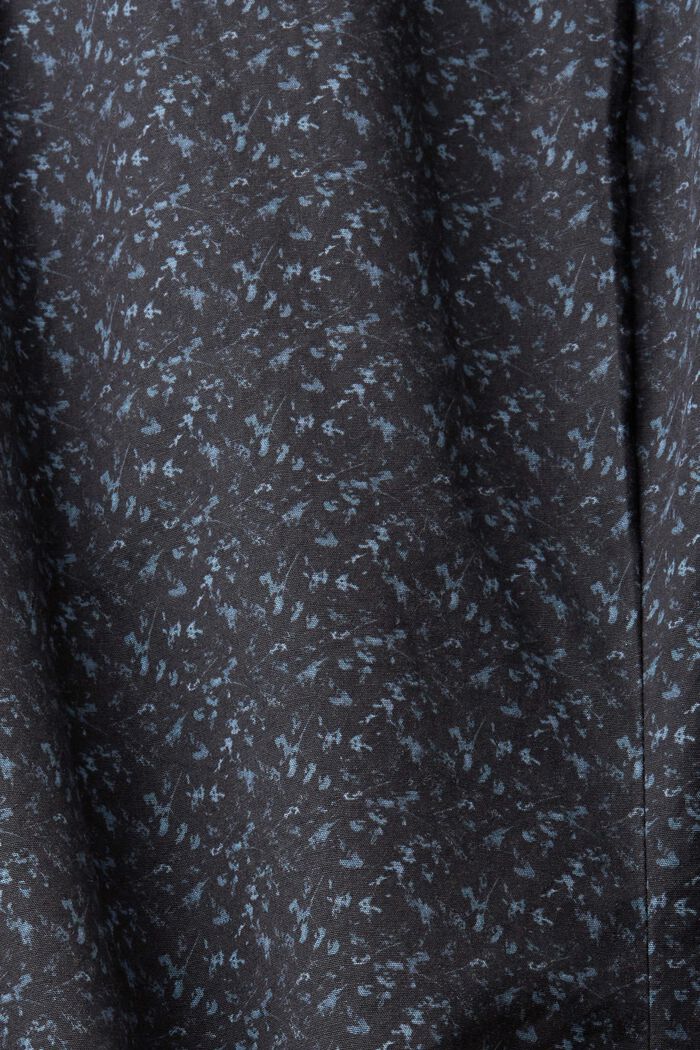 Camicia Slim Fit in cotone a fantasia, BLACK, detail image number 4
