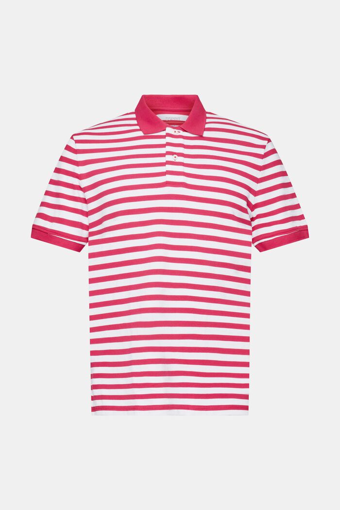 Polo a righe Slim Fit, DARK PINK, detail image number 6