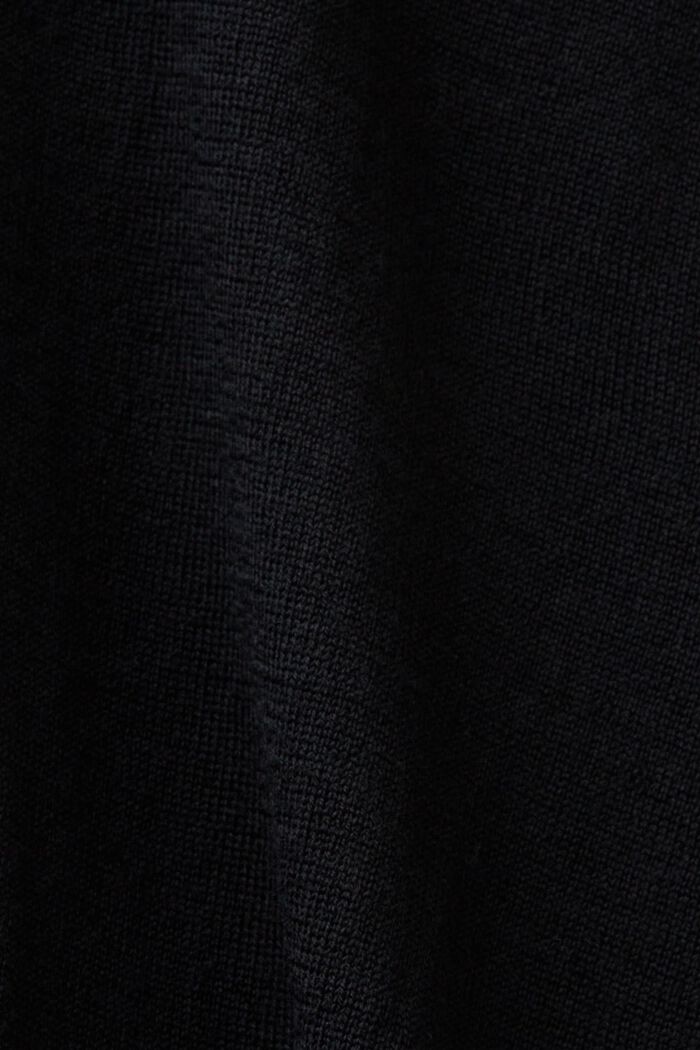 Pullover dolcevita oversize in lana, BLACK, detail image number 5