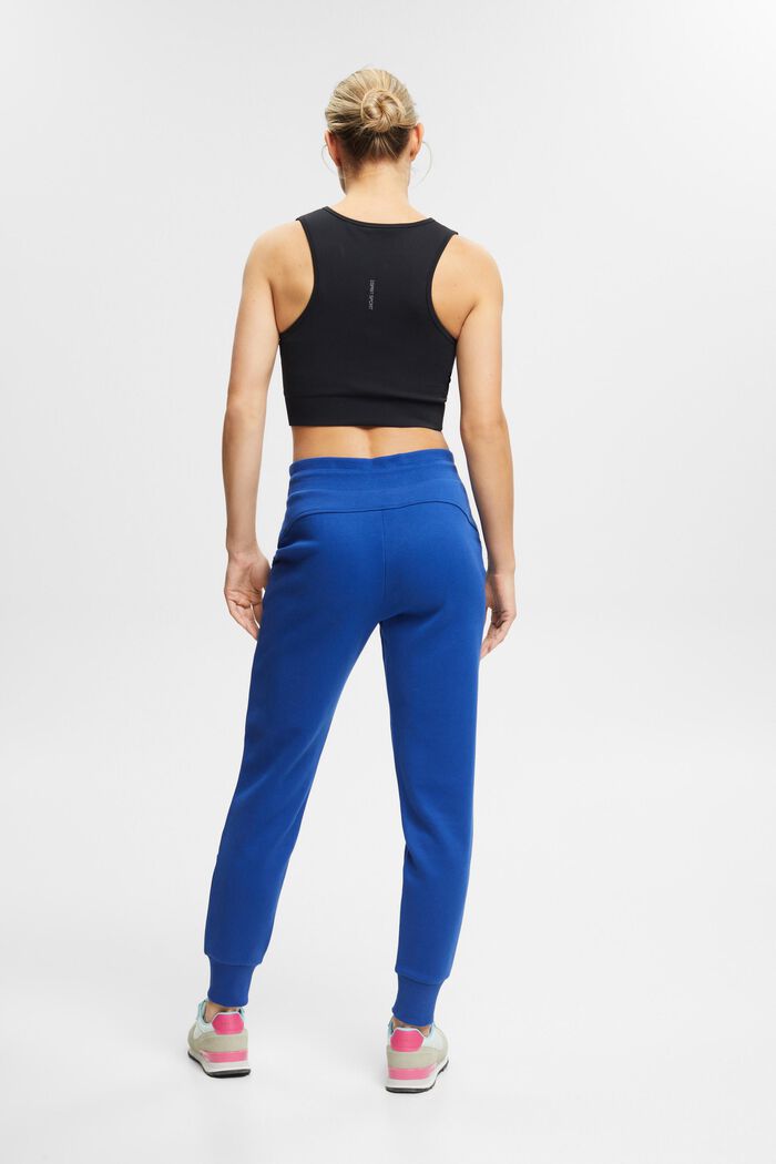 Pantaloni jogger, misto cotone, BRIGHT BLUE, detail image number 3
