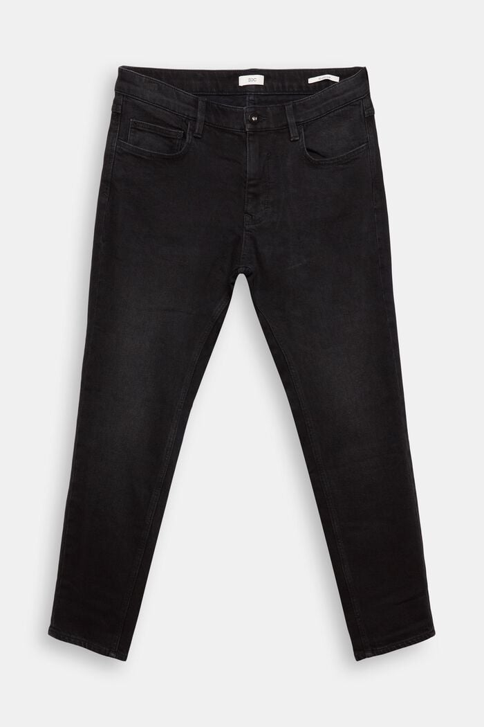 Jeans Relaxed Slim Fit stretch, BLACK DARK WASHED, detail image number 8