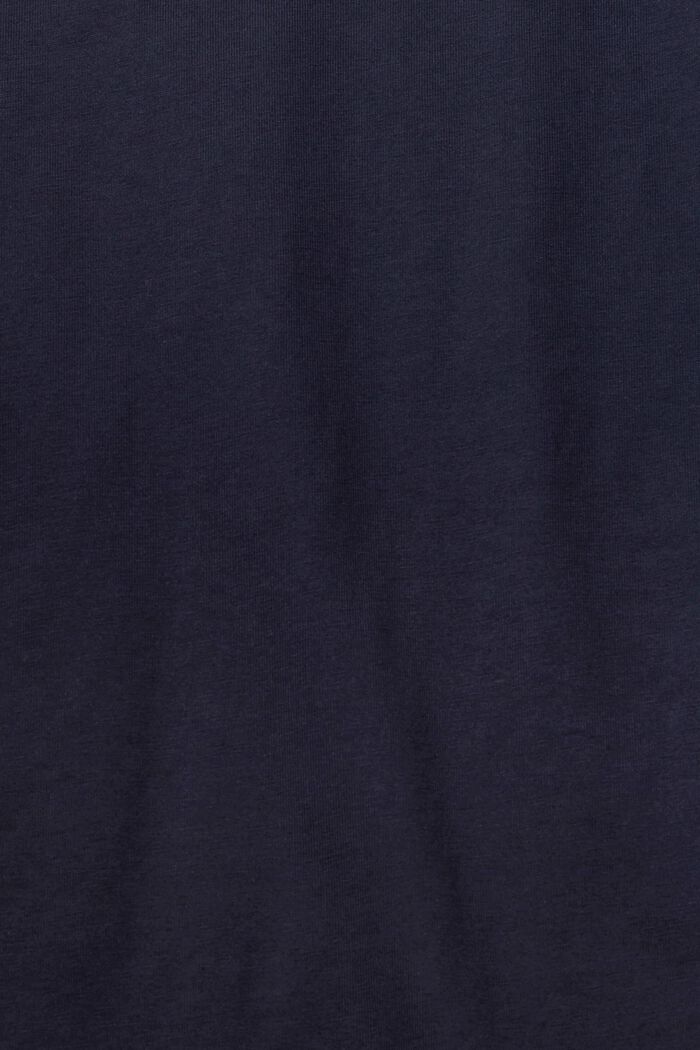 Maglia a maniche lunghe in jersey, 100% cotone, NAVY, detail image number 1