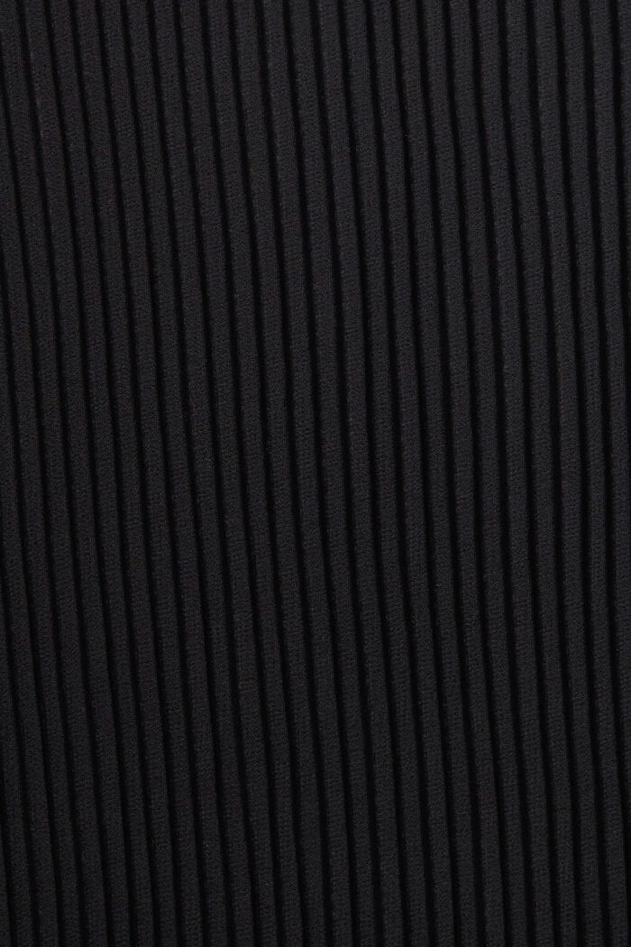 Abito smanicato plissettato, LENZING™ ECOVERO™, BLACK, detail image number 5