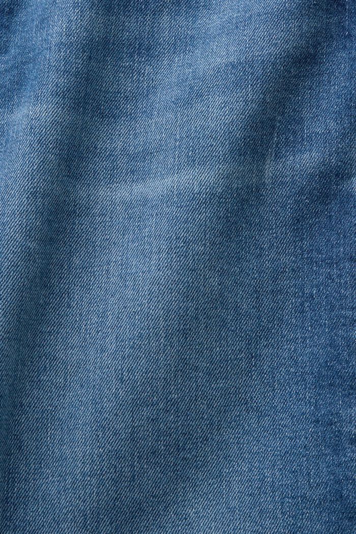 Pantaloncini di jeans straight fit, BLUE MEDIUM WASHED, detail image number 5