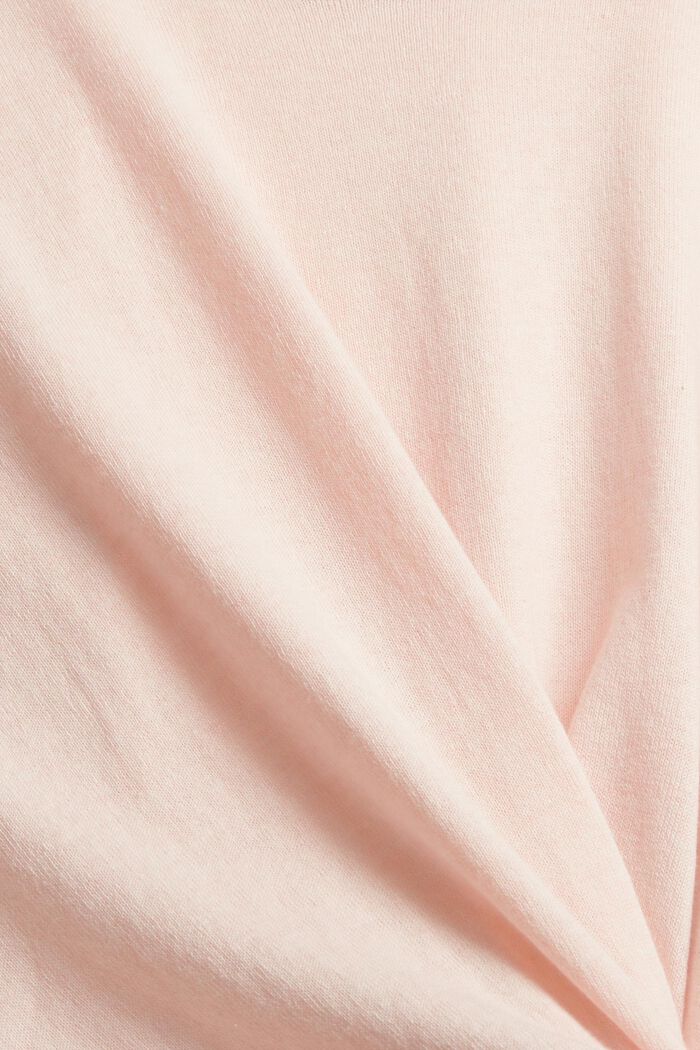 Pullover in maglia di cotone, NUDE, detail image number 1