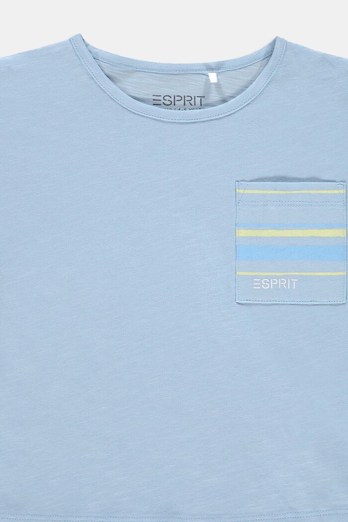 T-shirt con tasca sul petto, 100% cotone, BLUE LAVENDER, detail image number 2