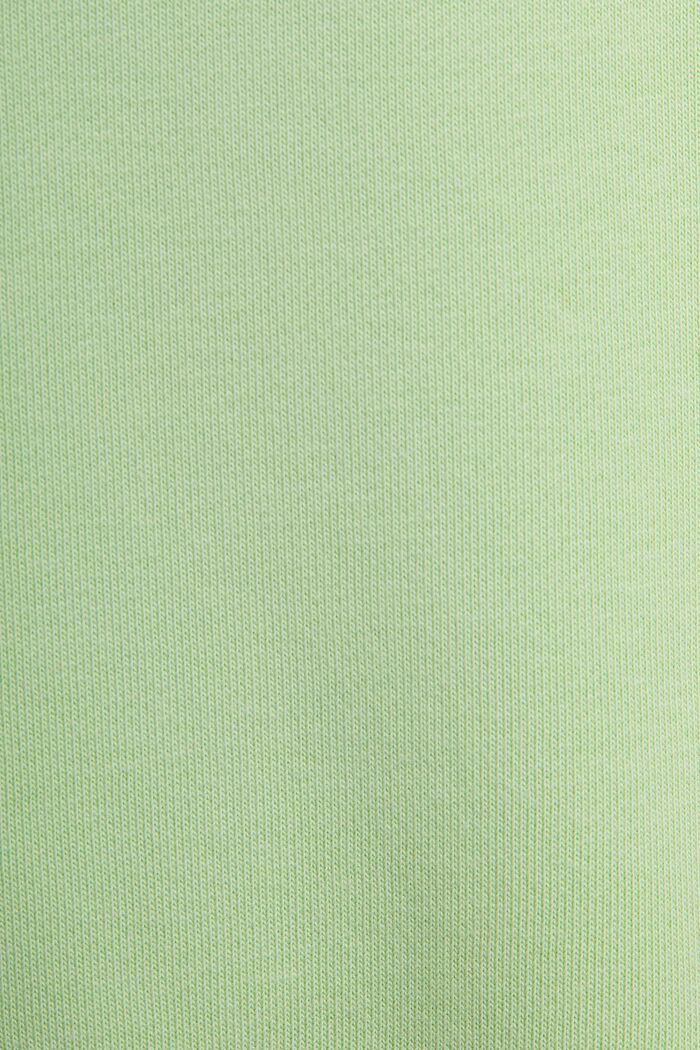 Felpa unisex con logo in pile di cotone, LIGHT GREEN, detail image number 4