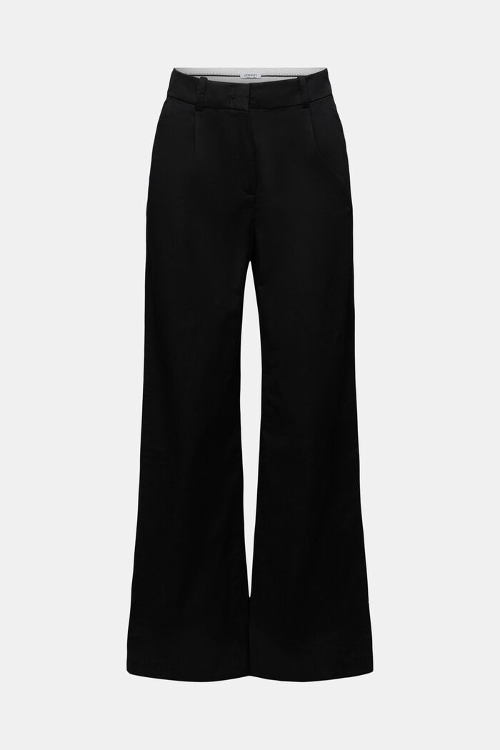 Pantaloni chino a gamba larga, BLACK, detail image number 6