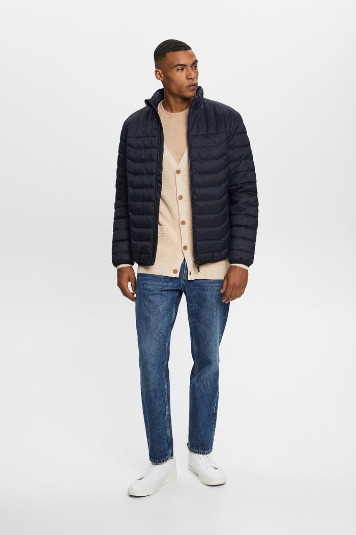 Riciclato: giacca in piumino leggero, NAVY, detail image number 1